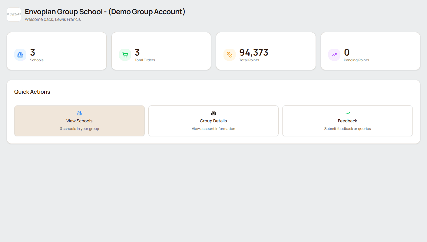 Group and multi-school accounts